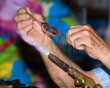 Glass maker craftsman at work
