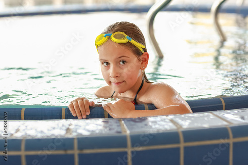 Photo: Child relaxing at whirlpool Child relaxing at whirlpool
