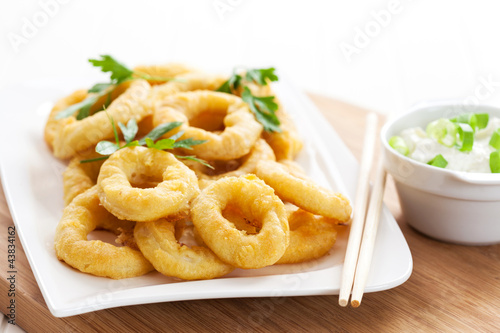 Photo: Fried calamari rings Fried calamari rings