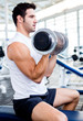 Strong man at the gym