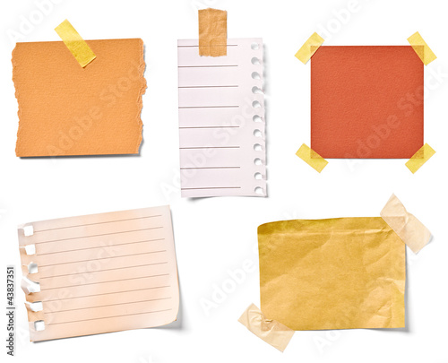 Foto: vintage note paper office business vintage note paper office business