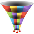 Mosaic Funnel Chart Set