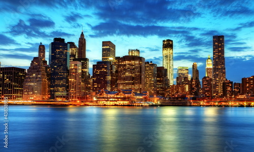 Photo: Skyline de Manhattan, New York. Skyline de Manhattan, New York.