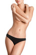 Wonderful girl is preparing to plastic surgery, isolated