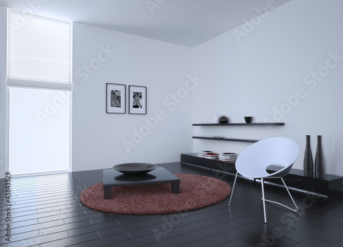 Illustration: Modern Luxury Loft / Apartment Architecture Interior Modern Luxury Loft / Apartment Architecture Interior
