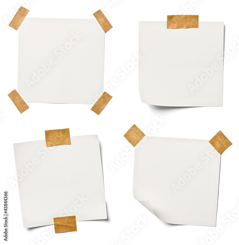 Foto: white note paper office business white note paper office business