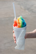 Rainbow snow cone
