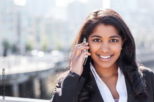 Photo: Indian businesswoman on the phone Indian businesswoman on the phone