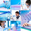 Modern research environment, collage