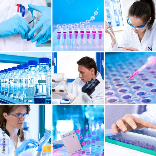 Photo: Modern research environment, collage Modern research environment, collage