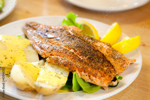 Photo: Grilled Salmon Steak Grilled Salmon Steak