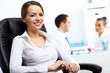Foto: Young businesswoman in the office Young businesswoman in the office