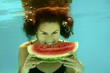 Foto: Girl with watermelon Girl with watermelon
