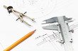 Foto: Tools and papers with sketches Tools and papers with sketches
