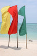 Flaggen am Strand