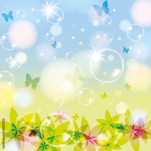 Vektor: Abstract spring summer background Abstract spring summer background