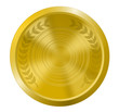 Goldmedaille isoliert