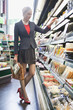 Woman shopping in a supermarket