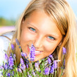 Beautiful Girl With Lavender