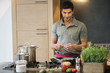 Man preparing food in the kitchen