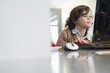 Boy using a laptop