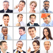 Collection of portraits of business people