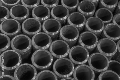 Photo: pipes on black and white pipes on black and white