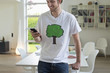 Man using a mobile phone