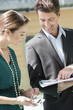 Business executives working in an office
