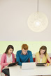 Business executives working in an office