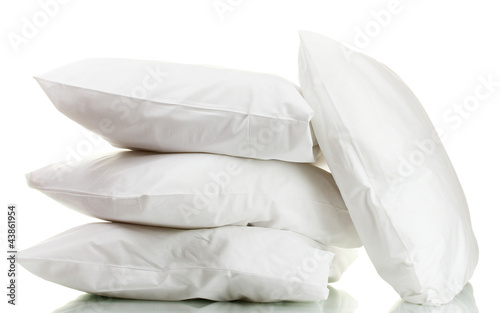 Photo: pillows isolated on white pillows isolated on white