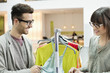 Fashion designers working in an office