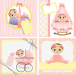 Cute templates for baby card