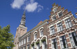Photo: Houses and Church in Leiden, Holland Houses and Church in Leiden, Holland