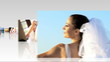 Montage Selection Caucasian Couple Wedding Scenes