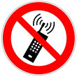 Illustration: Verbotszeichen - Mobilfunk Verbotszeichen - Mobilfunk