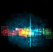Abstract dark space backround editable vector illustration