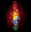 Abstract dark space backround editable sky illustration