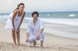 Man & Woman Couple Together on a Beach