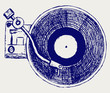 Record player vinyl record