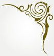 Calligraphic design element and page decoration