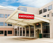 Entrance to emergency room at hospital