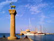 Rhodes Mandraki harbor, Greece