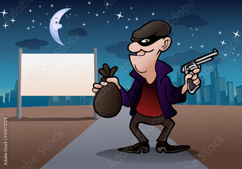 Illustration: robber robber