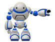 Big Software Security Robot Pointing Sideways