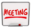 Meeting Word Dry Erase Board Discussion Meet-Up