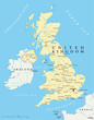 United Kingdom, Map (Vereinigtes Königreich, Karte)