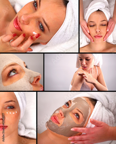 Photo: Beauty treatment collage Beauty treatment collage