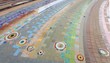 colorful ceramic floor