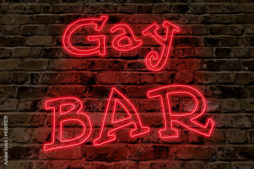Photo: Gay Bar Neon Sign Gay Bar Neon Sign